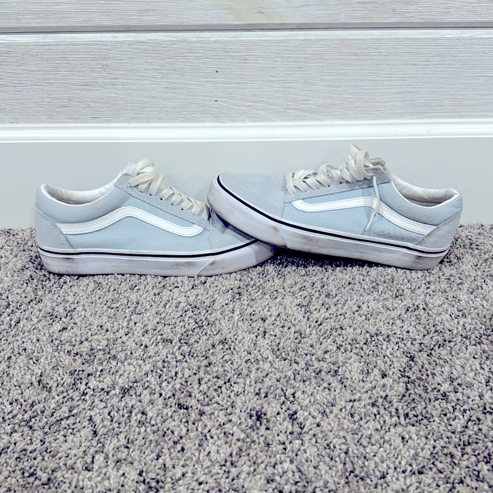 Women’s or men’s baby blue vans